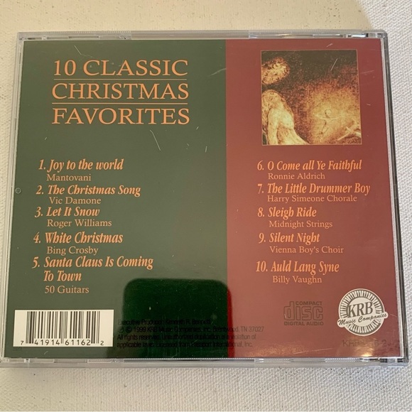 10 Classic Christmas Song Favorites Music CD Little Drummer Boy White Christmas - Picture 2 of 3